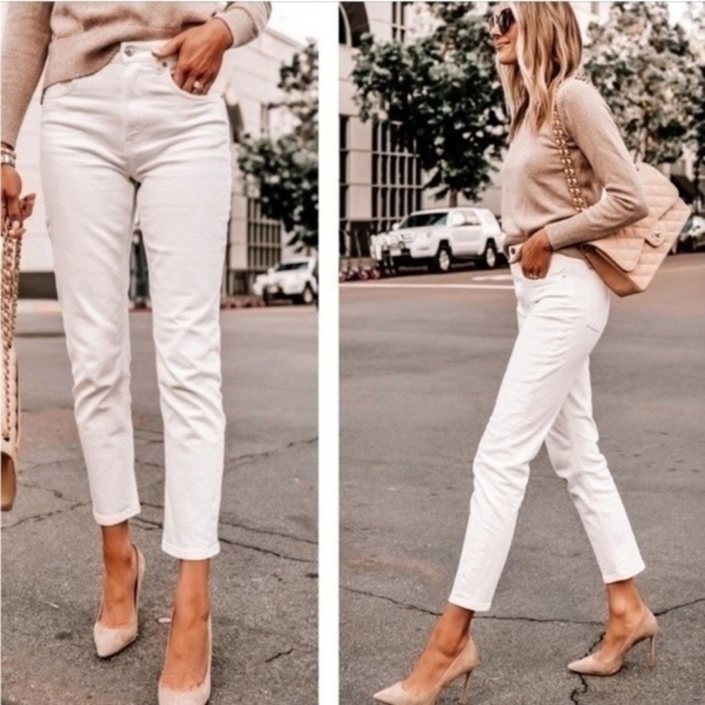 NEW Everlane Cheeky Jean Bone White Size 29 Regular‎